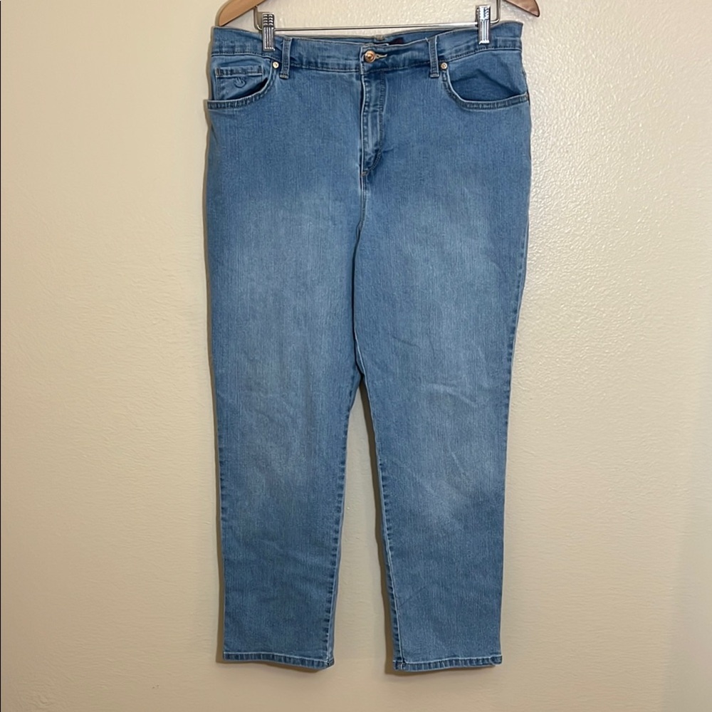 Gloria Vanderbilt Amanda Blue Plus Size Ankle Jeans